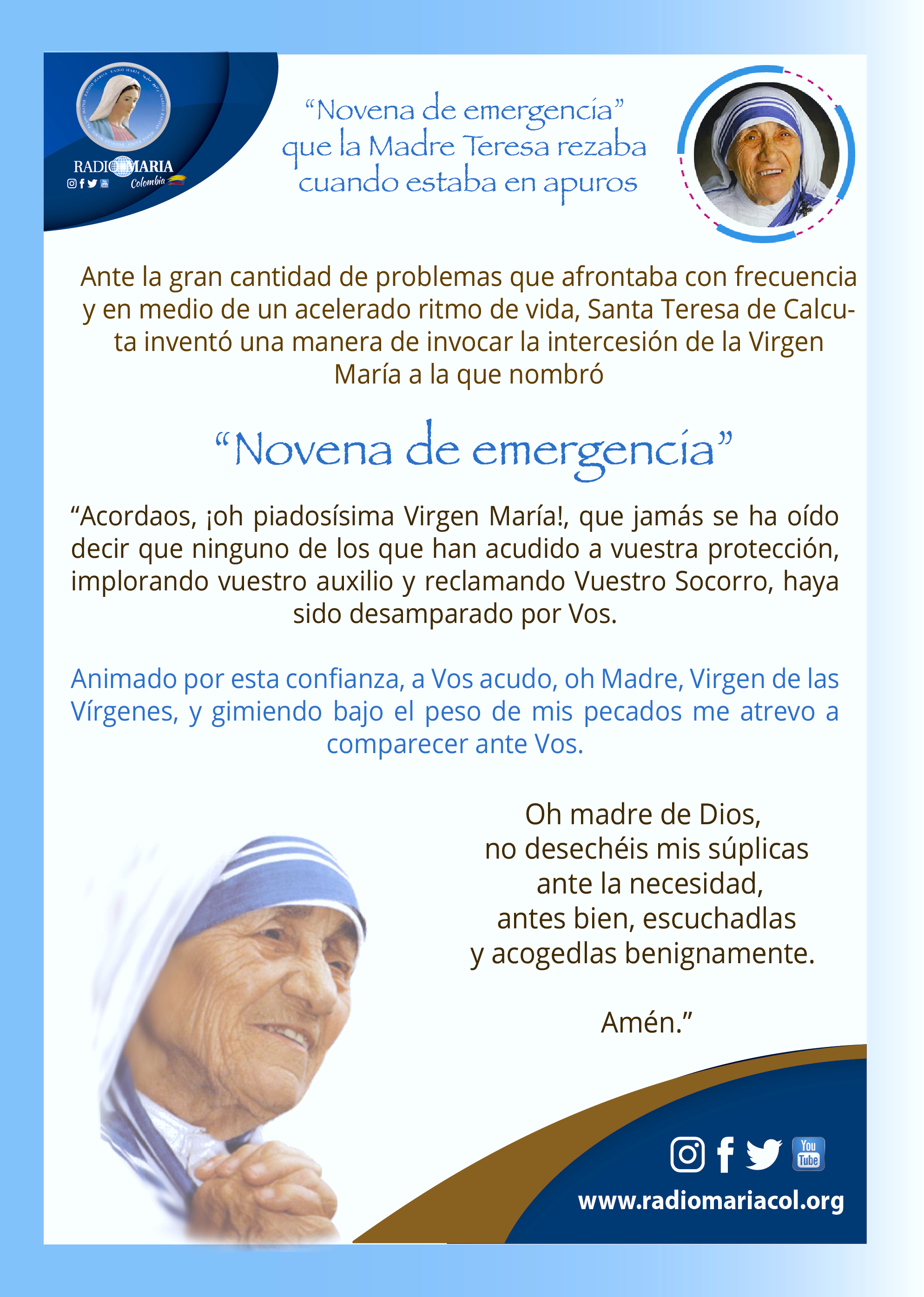 Novena Madre Teresa