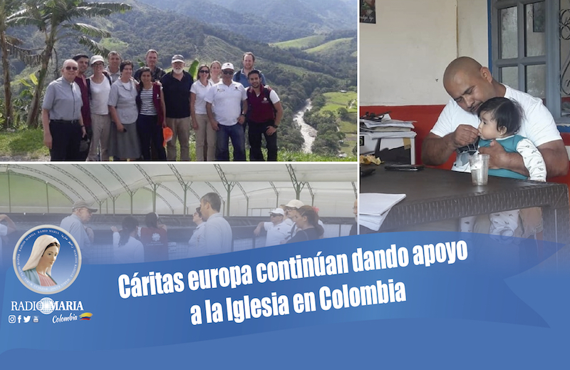 Cáritas de Europa continúan dando apoyo a la Iglesia en Colombia
