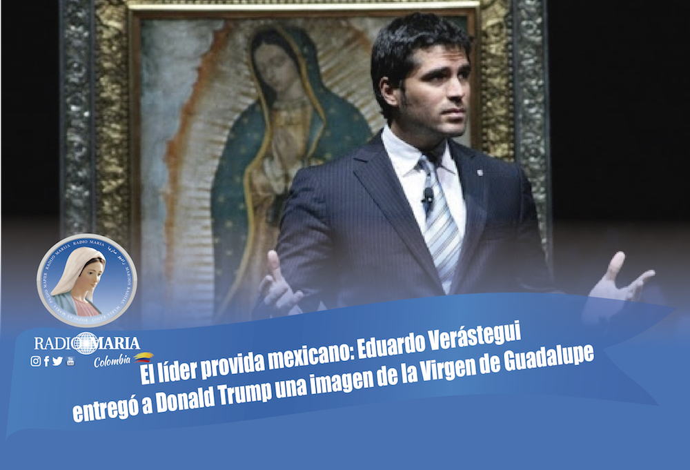 El líder provida mexicano: Eduardo Verástegui entregó a Donald Trump una  imagen de la Virgen de Guadalupe