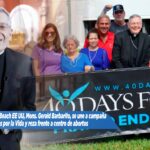 Obispo de Palm Beach EE UU, Mons. Gerald Barbarito, se une a campaña 40 Días por la Vida y reza frente a centro de abortos