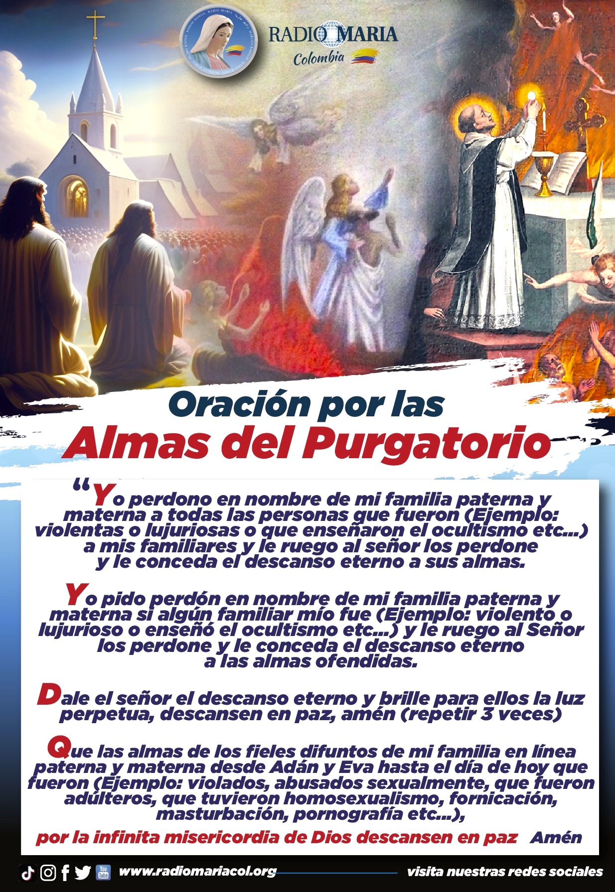 Oración Por Las Almas Del Purgatorio