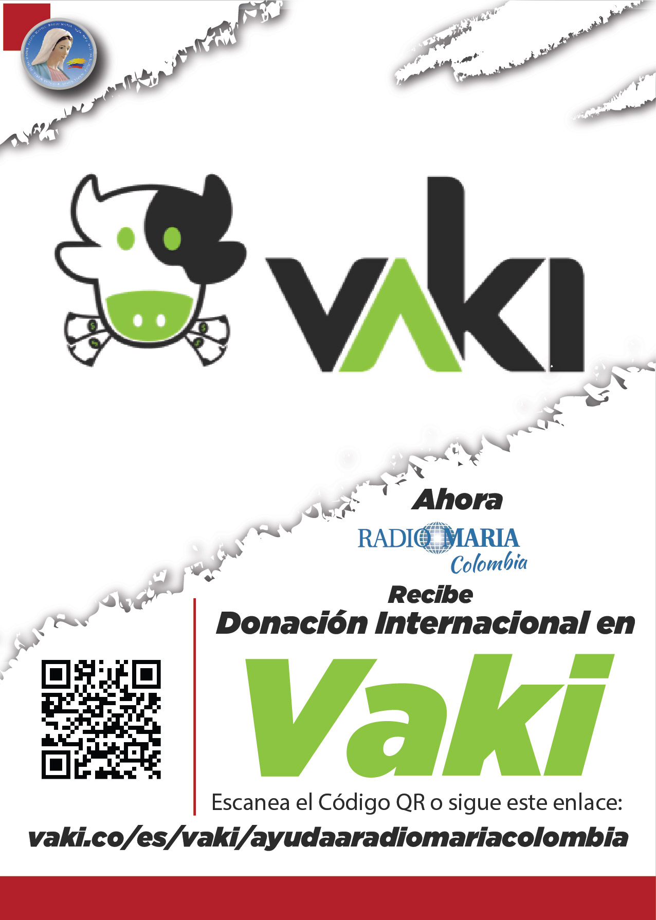 flyer donaciones por vaki